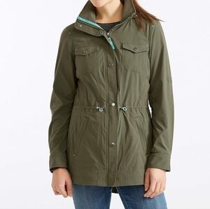 L.L.Bean Hooded Utility Jacket – Women’s XS – Olive Green